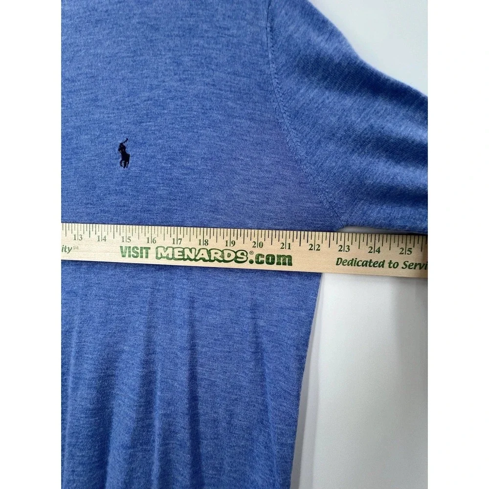 Polo Ralph Lauren Old Money Crewneck Sweater Mens 4XL Blue Wool Cashmere Preppy